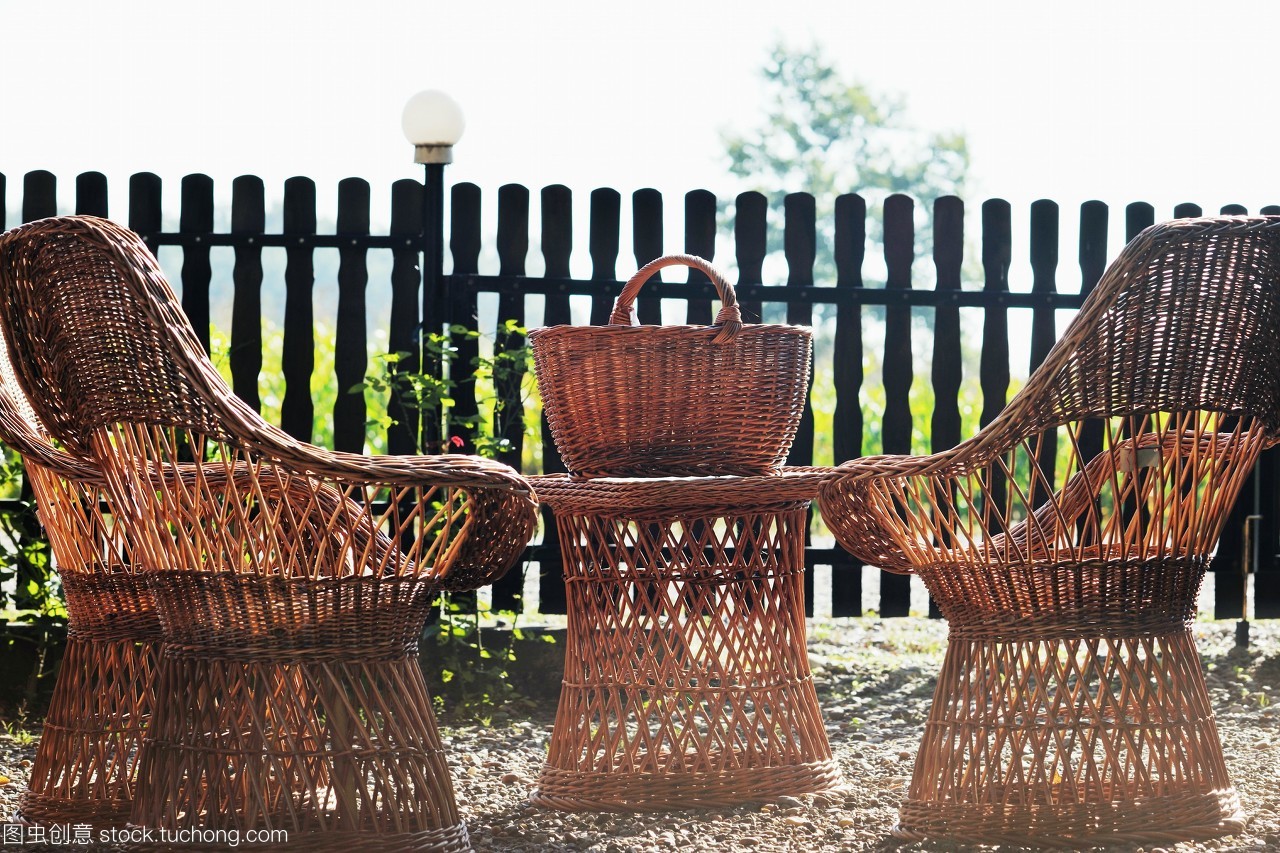 藤椅,木裝飾,戶外木裝飾