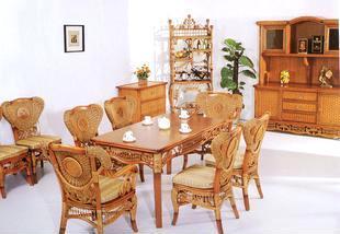 【藤家具 藤椅 藤沙發(fā) 藤搖椅 藤吊椅 CS-026帝豪餐椅餐臺】價格,廠家,批發(fā),椅、凳、榻