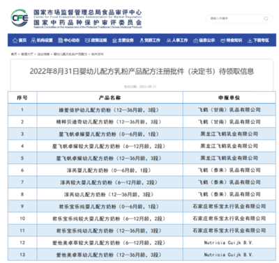 母嬰行業動態 美贊臣三款奶粉通過新國標注冊；可靠護理營收報告發布；優然牧業半年報聚焦嬰幼兒配方乳粉市場